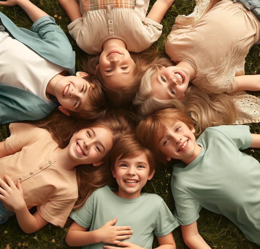 Des enfants heureux d'apprendre ensemble