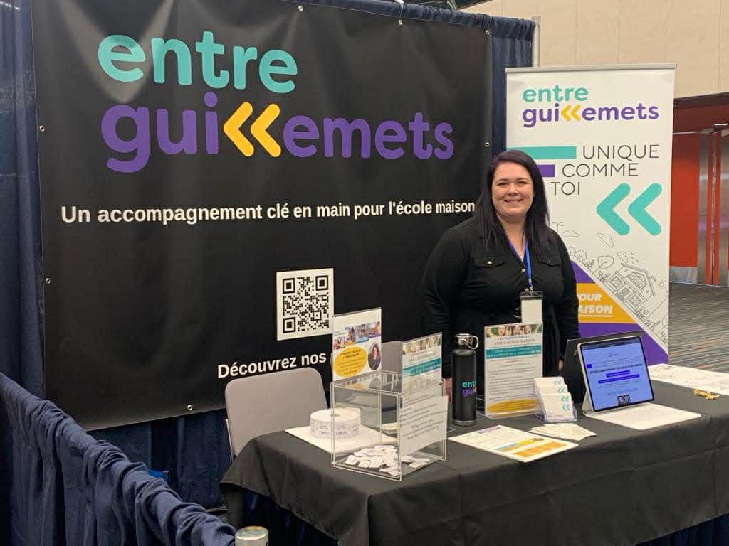 Entre Guillemets au Salon Apprentissage - kiosque